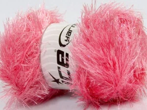 4-Skein Lot Eyelash Glitz Yarn bulky 4x100g Candy Pink - Picture 1 of 4