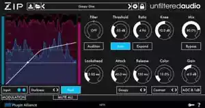 Unfiltered Audio Zip Compressor Plugin Alliance AAX,AU, AAX Native , VST2, VST3 - Bild 1 von 1