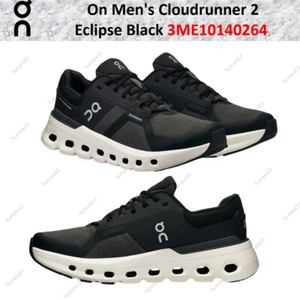 On Men's Cloudrunner 2 Eclipse Black 3ME10140264 Men's Size - Foto 1 di 8