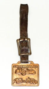 Vintage Caterpillar Tractor Watch Fob w/Strap Wortham Machinery Co. Wyoming WY - Picture 1 of 2