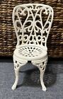 Vintage Cast Iron Garden Accent Doll Chair Plant Stand Doll Display 13.5” Tall