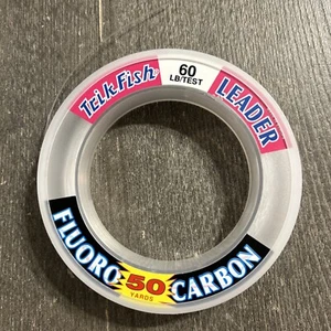 Trik Fish WSO50Y06001 Fluorocarbon Leader Wrist Spool 60 lb 50 Yards Clear - Picture 1 of 2