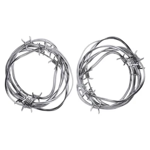 2Pcs Simulation Barbed Wires Fake Barbed Wires Party Barbed Wires Prank Toys - Picture 1 of 12