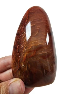 Carnelian Agate Polished Freestand Stone Madagascar 182.7 grams. - Picture 1 of 3