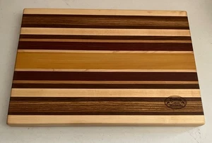 Charcutería y tabla de cortar de madera exótica hecha a mano - Imagen 1 de 6