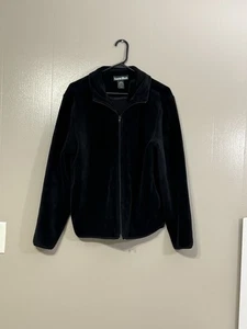 Tunellus Fleecejacke schwarz Full Zip Taschen Größe M M DEFEKT CJ1 - Bild 1 von 9