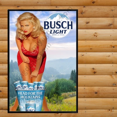 Vintage Retro Blight Beer Anna Nicole Smith Poster 16x24 Classic 80s Style Decor - Image 1 of 4