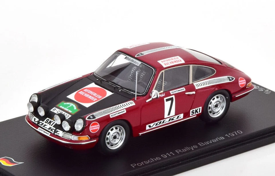 PORSCHE 911S #7 W.Rohrl BAVARIA 1970 1/43 SPARK SG834