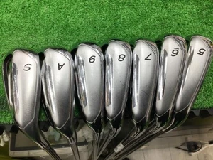 TaylorMade R9 SUPERMAX Iron Set 5-9,Pw,Aw,Sw 8pc Flex S Motore SUPERMAX 55 - Picture 1 of 5