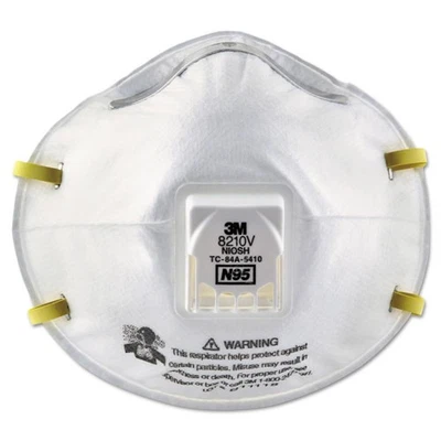 3M 8210V N95 Cool Flow Valve Particulate Respirator - Standard Size (10/BX) New - Image 1 of 4