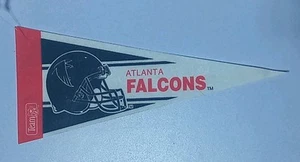 NFL Atlanta Falcons Vintage 1980s Mini Logo Football Felt Pennant 9" - Bild 1 von 3