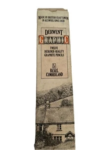 Vintage Derwent GRAPHIC 4B Fine Artists Graphite Drawing Sketching Pencils X8 - Picture 1 of 4