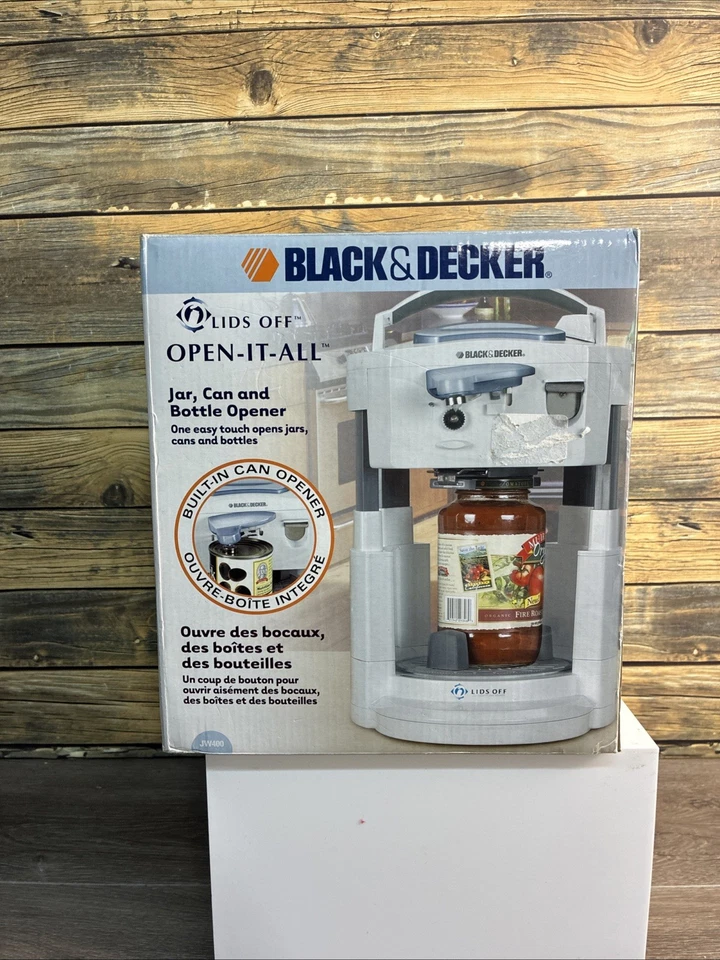 Black & Decker Tapas Apagadas Abridor Automático de Tapas de Tarro/Lata - JW400 NUEVO Foto 1 de 4