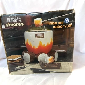 Nuevo Hersheys Smores Interior Exterior Malvavisco Kit Quemador Cerámica Set 2012 - Imagen 1 de 10