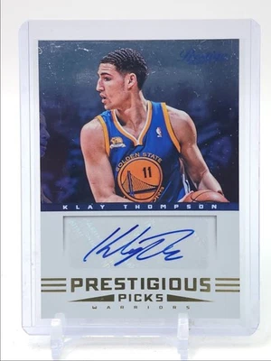 KLAY THOMPSON 2012-13 PRESTIGE ROOKIE PRESTIGIOUS PICKS AUTOGRAPH AUTO Q4616 - Image 1 of 2