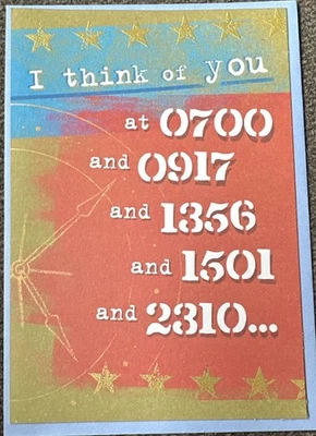 Hallmark Think of You Always Greeting Card Military - Image 1 of 2