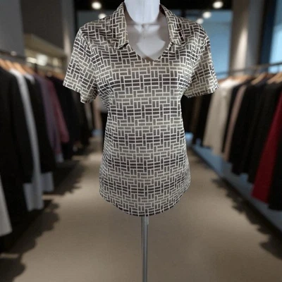 Adidas Mujer Top Atlético M/L Gris Climacool Cuello Golf Entrenamiento Elástico Foto 1 de 4