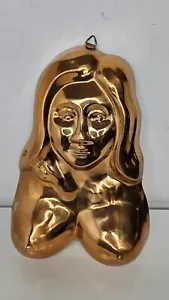Vintage Copper Cake Jello Mold Ladies Boobs Bachelor Party Novelty - Picture 1 of 6
