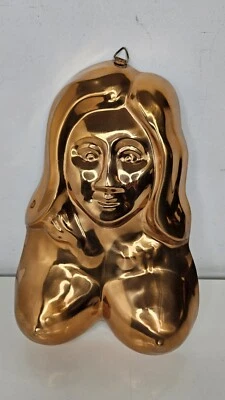 Vintage Copper Cake Jello Mold Ladies Boobs Bachelor Party Novelty - Изображение 1 из 4