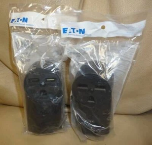 (2) Eaton WD1232 30-Amp 2-Pole 3-Wire 240-Volt Surface Mount Receptacle Sealed - Picture 1 of 4