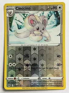 Cinccino 125/172 Holograma Inverso Poco Común Estrellas Brillantes Pokemon - Imagen 1 de 8