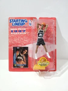 Modellino Kenner Starting Lineup SLU 1997 Tim Duncan Rookie NBA Spurs nuovo con scatola - Foto 1 di 3