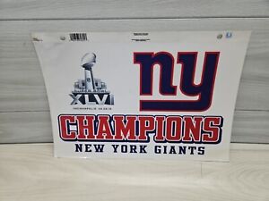New York Giants Die Cut Window Film NFL Sticker Decal Superbowl 32