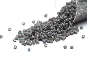 Miyuki Delicas 11/0 Opaque Blue Grey Seed Beads DB-652 - Picture 1 of 2