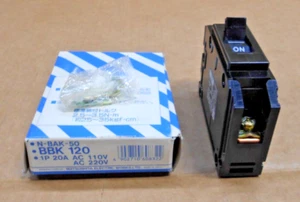 NIB MATSUSHITA BBK 120 20 AMP CIRCUIT BREAKER N-BAK-50 1P 110/220VAC (5 AVAIL) - Picture 1 of 4
