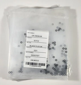 LOT OF 1000 BLACK VITON 75 O-RING ROUND OR-338244 50 PK BAGS - Picture 1 of 8