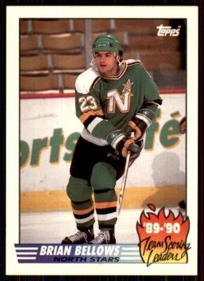 1990-91 Topps Team Scoring Leaders Brian Bellows Minnesota North Stars #15 - Image 1 of 2