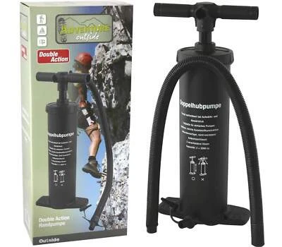 Adventure Doppelhubpumpe Luftpumpe Standpumpe Handpumpe für Pool o. Luftmatratze