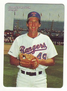 1990 Mother's Cookies Texas Rangers CHARLIE HOUGH #5