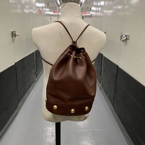 pre-owned authentic SALVATORE FERRAGAMO extra large FEED BAG purse BACKPACK
