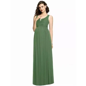 DESSY COLLECTION Vivian Diamond SLEEVELESS NOTCH MATERNITY DRESS Size 6 - Picture 1 of 3