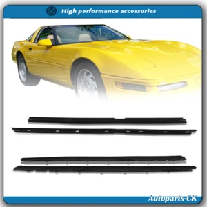 For Chevy Corvette1990-1996 Window Sweep Weatherstrip Felt Seal Kit 4PCS Set New - Picture 1 of 14