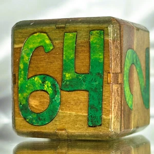 64 MARRÓN.Verde - Backgammon Cubo Doble - 36mm - Imagen 1 de 9