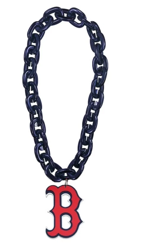 Boston Red Sox MLB Fan Chain 3D Foam Necklace 4 Colors! - Image 1 of 1