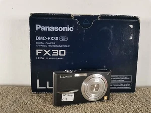 Panasonic Lumix DMC-FX30 7.2MP Compact Digital Camera - Black Tested Boxed - Picture 1 of 7