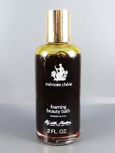 Vintage Elizabeth Arden MEMOIRE CHERIE schiuma bagno di bellezza 2 oz bolla BOTTIGLIA COMPLETA - Foto 1 di 4