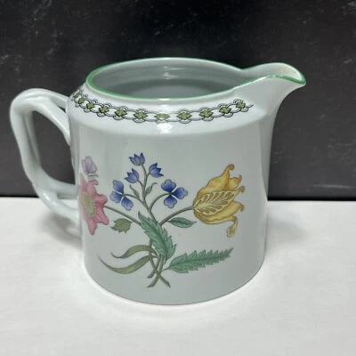Spode England FIne Stone Summer Palace Handled Creamer Pitcher 3.5" - Image 1 of 4