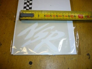 autocollant honda 50 125 NSR blanc 5,5cm x 8,5cm  DESIGN BY MERYT - Picture 1 of 3