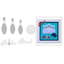 Bowling Sports Scrapbooks Paper Moulds Greetings Card Stamp Making Molds Diy 1pc
