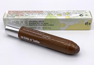 Clinique Chubby Stick Shadow Tint For Eyes 02 Lots O’ Latte 0.10oz New in Box