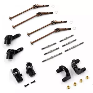 Yeah Racing KYOP-S02BK Alum Essential Conversion Kit Black for Kyosho Optima Mid - Picture 1 of 5