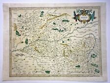 FRANCE ANJOU 1623 GERARD MERCATOR / HENRICUS HONDIUS LARGE ANTIQUE MAP 