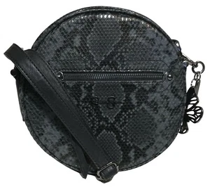 Jessica Simpson Woman's Aubrie Cross Body, Black Python - Adjustable Strap - Picture 1 of 4