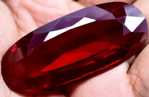 Natural 145.70 Ct Huge Blood Red Ruby Mozambique GGL Certified Loose Gemstone - Picture 1 of 14