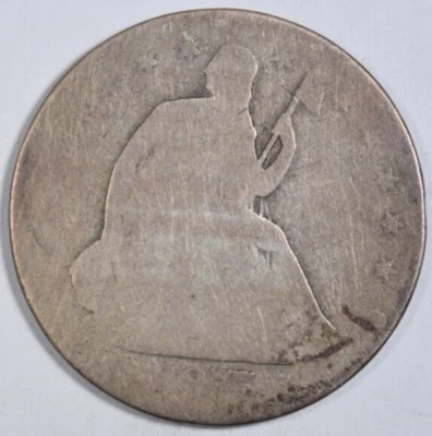 1877-CC SEATED LIBERTY HALF DOLLAR ~ BOLD "CC" CARSON CITY ~ PRICED RIGHT! INV#2 - Image 1 of 2