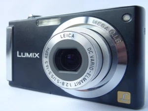 Panasonic Digital Camera Lumix DMC-FS3 8.1MP Black Charger Battery & 8GB SD Card - Picture 1 of 17